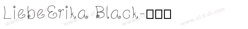 LiebeErika Black字体转换